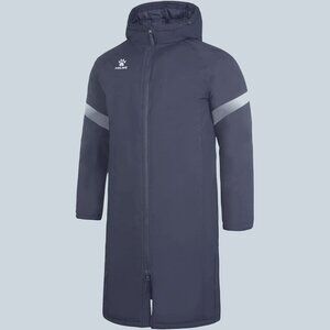 KELME Men's Long Hooded Parka / Stadium Jacket